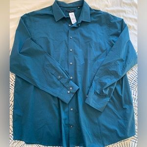 NWT DXL Brand Men’s 2XLT teal shirt